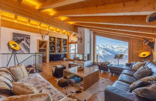 Saint-Pierre-de-Clages Ski Chalet | Ciel Etoilé - Magnifique Chalet, 14 personnes - vue incroyable
